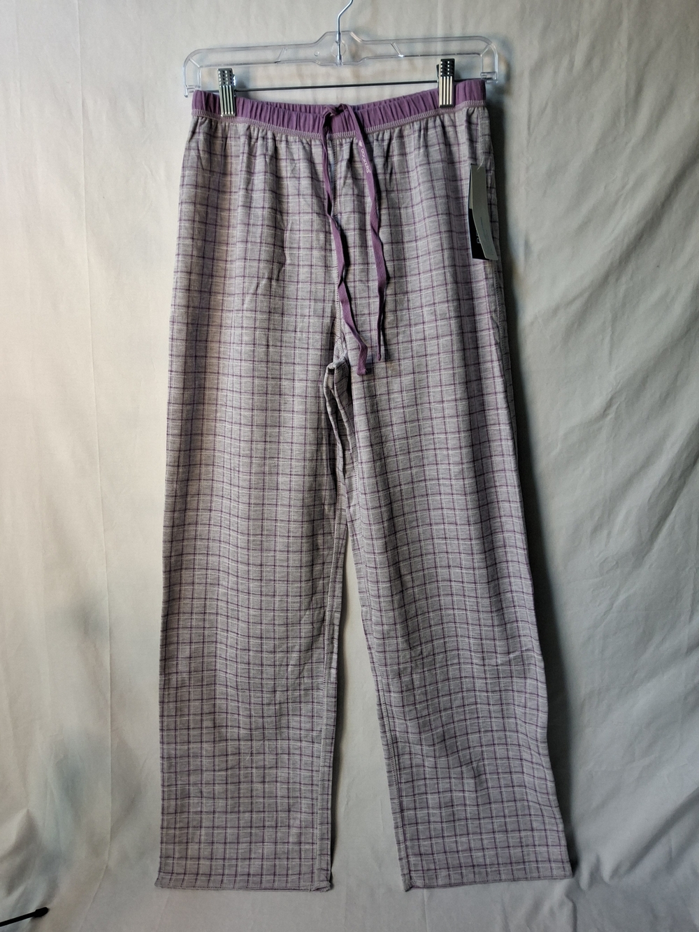 Dockers Lavender Plaid Drawstring Pajama Pants